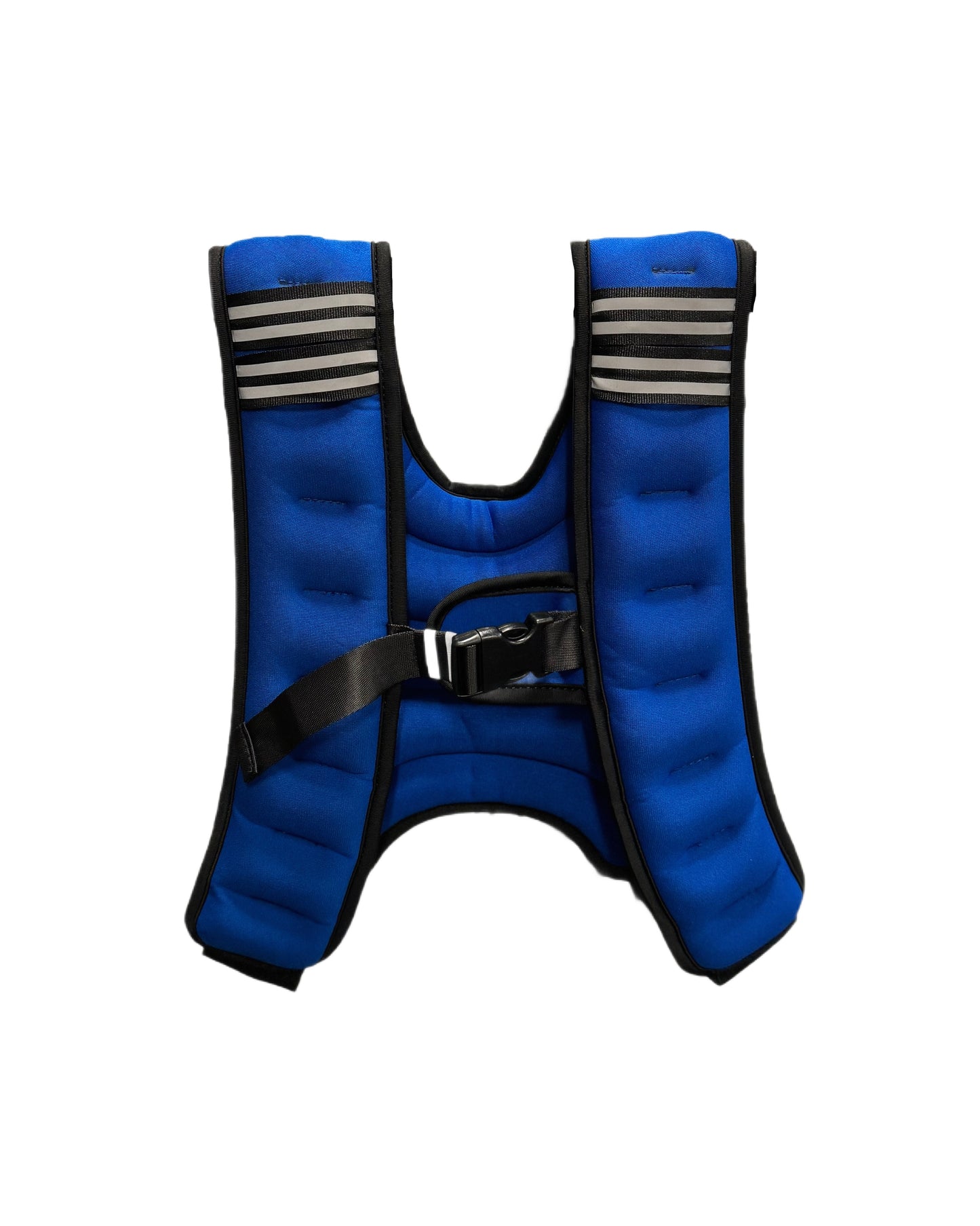 Front view of the VestFit NZ blue weighted neoprene vest