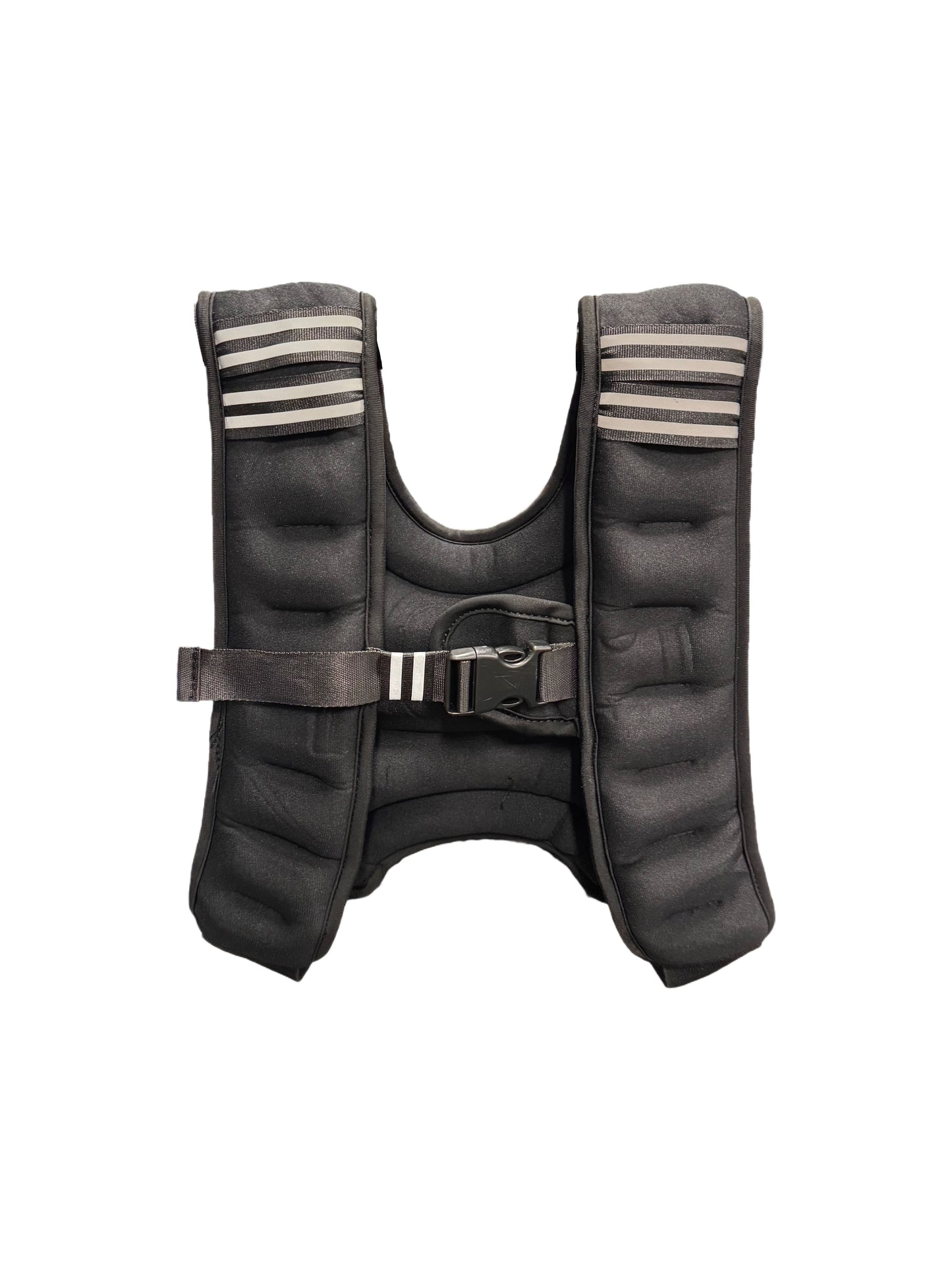 Front view of a black neoprene vest, black.